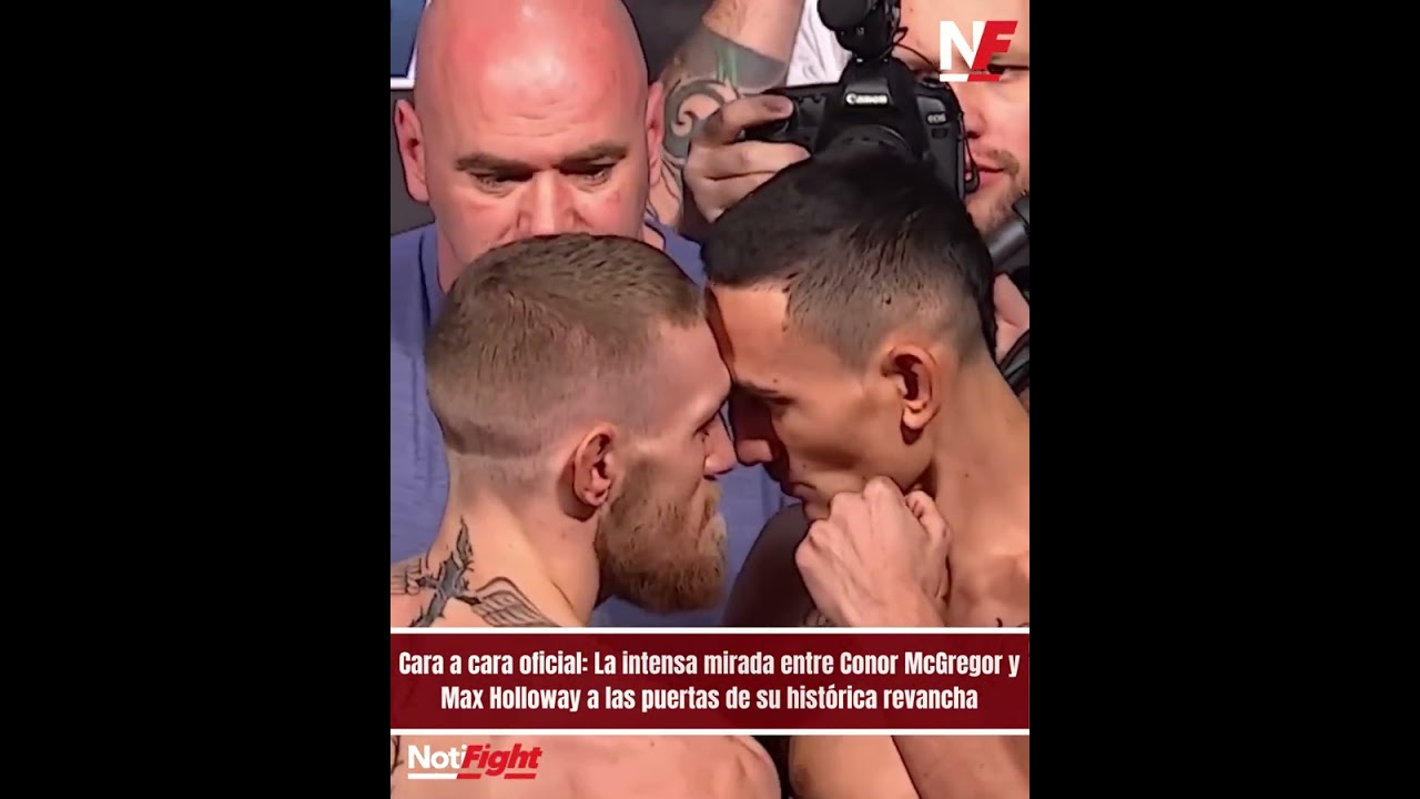 La intensa mirada entre Conor McGregor y Max Holloway a las puertas de su revancha