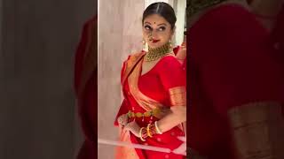 Manasi Naik ❤️‍🔥 मृगनयनी ♥️#Actor #WeddingVibes #Traditional #LoveForRed #viral #beauty #mansinaik 😍