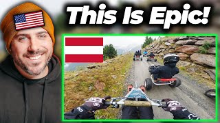 Downhill Mountain Karts in Austria Are INSANE! 😱 (American reacts)