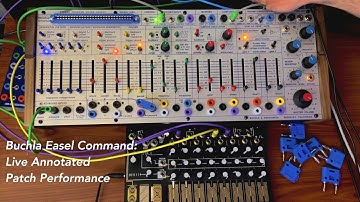 Live Patching Annotated drone performance: Buchla 208c Easel Command avant-garde electronic music