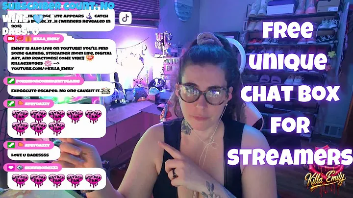 FREE UNIQUE CHAT BOX FOR STREAMERS ON STREAM ELEMENTS