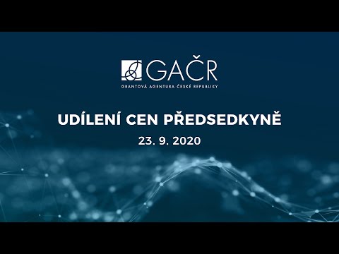 Předávání Cen předsedkyně GA ČR 2020