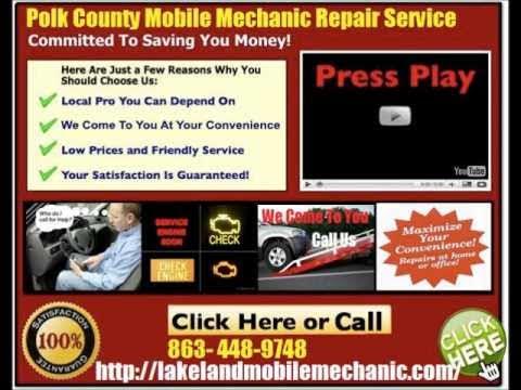 Lakeland Florida Mobile auto Mechanic car repair Service 863-448-9748