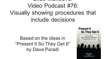 PowerPoint Slide Makeover #76: Visually showing procedures that have decisions