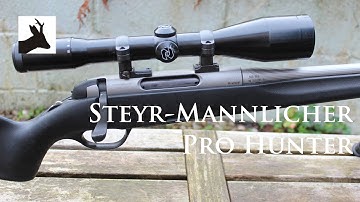 Cover Image for Steyr Mannlicher Pro Hunter rifle and Zeiss Diavari 2.5-10x52 scope and A-tec sound moderator.