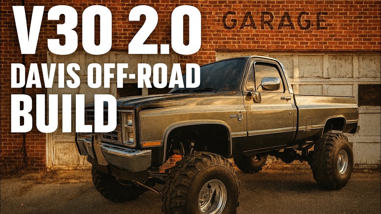 V30 свежий Squarebody 2.0 Davis внедорожная сборка со всеми наворотами 1-тонная большая блок-рама...