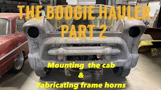 How to build a 1955 Chevy COE Ramp truck with 12 valve Cummins engine. Part 2.