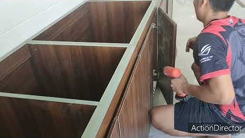 lắp đặt tủ bếp gỗ MDF