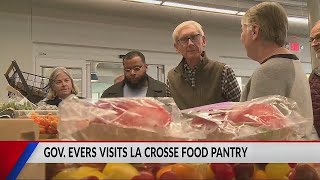 Amid SNAP benefits issues, Governor Evers stops by WAFER Food Pantry in La Crosse