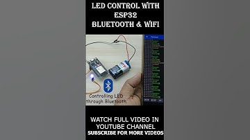 LED ON OFF control with ESP32 Bluetooth & Wifi...#esp32  #esp32project