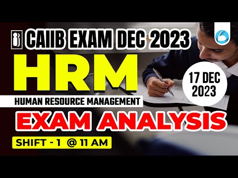 CAIIB Human resource management Exam Analysis | CAIIB Dec 2023 Elective Paper | Shift-1