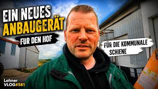 LohnerVLOG#581 New Fendt attachment in municipal orange | Retrofitting a blow gun to the forage w...