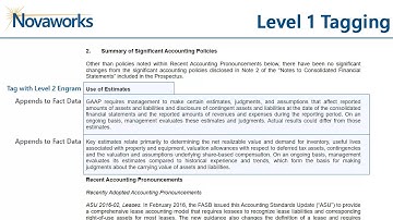 Tagging the Notes to Financials: Level 2
