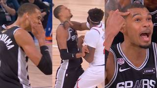 Wemby says "I'm in your head" after Mitchell Robinson elbows him for taunting