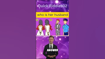Who is his bride?#riddleswithanswers #reddles #quiz #trending