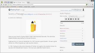 Fluency Tutor for Google - Scoring a Passage