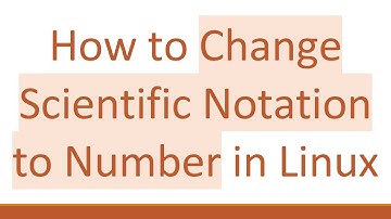 How to Change Scientific Notation to Number in Linux