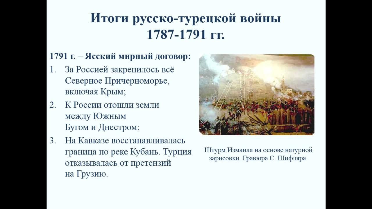 Основные направления внешней политики история 8 класс