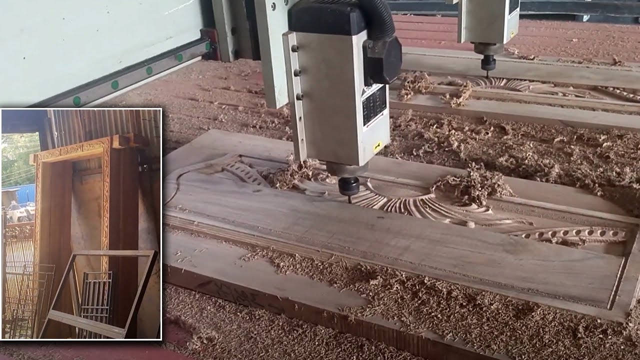 Fully Automated Wood Designing, Curving 3D Machine || Automated CNC ...