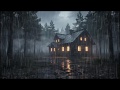 Peaceful Night Rain Ambience for Sleep 🌲 | Calm Rain Sounds to Focus, Study, and Relax Mind
