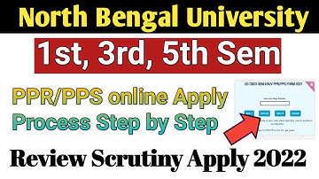 NBU| PPR PPS online Apply Process| 1st, 3rd, 5th Sem Review/Scrutiny Apply Step 2022 #Reassessment