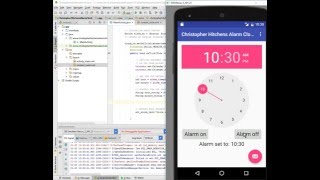 Android alarm clock tutorial: part 3, onClickListener screenshot 2