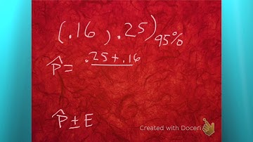 Find p hat and ME given a confidence interval