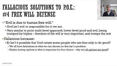 Mackie, Evil and Omnipotence - The Free Will Defense