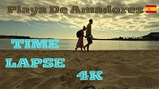 Playa De Amadores Timelapse 4K