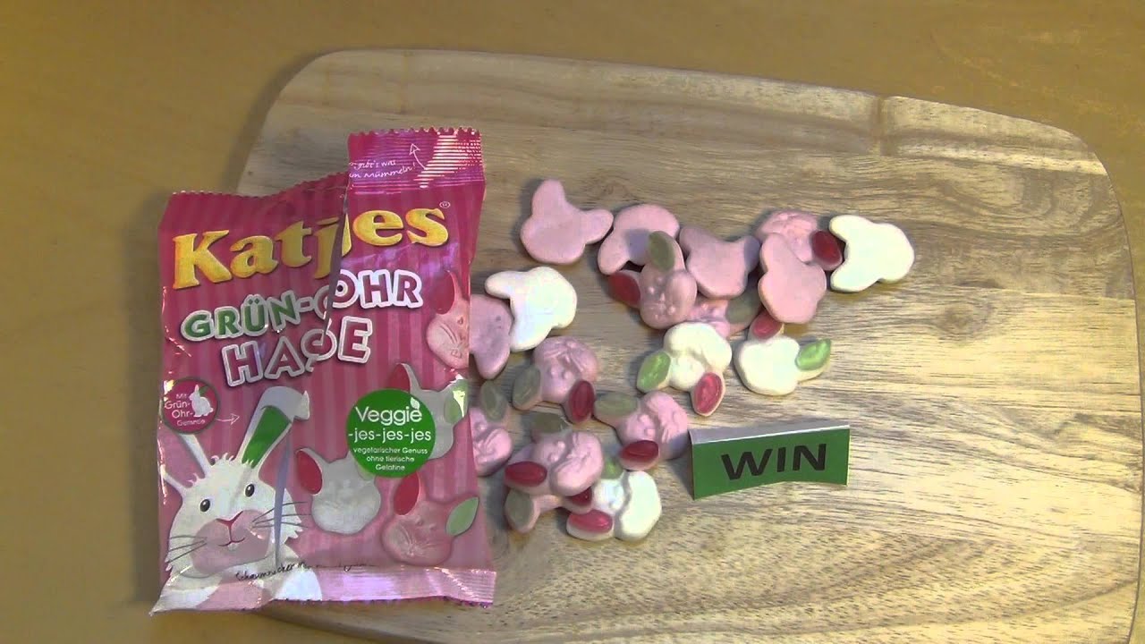 Katjes veggie Grün-Ohr Hase [green eared Bunnies]