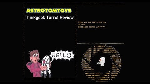 AstroTomToys: Portal 2 ThinkGeek Turret Plush Review