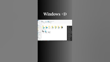 Windows + D Shortcuts #computer#computerknowledge #shorts