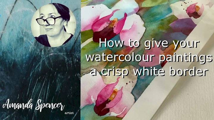 How to create a crisp white border on watercolour ...