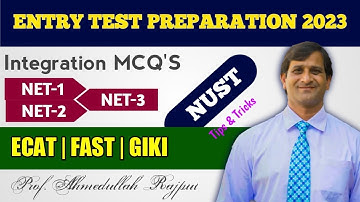 Integration MCQs short cuts NUST entry test preparation 2023 ECAT Integration 10 top most important