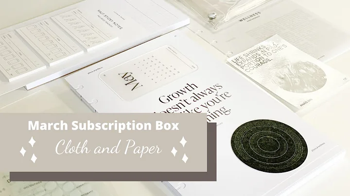 March Subscription Box | Cloth and Paper| 2022