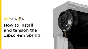 Zipscreen | How to install and tension the Zipscreen Spring