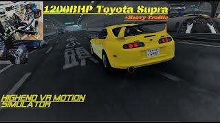 Cut Up No Hesi | 1200hp Supra MK4 | Weaving through heavy TRAFFIC | Assetto Corsa #nohesi #jdm #vr screenshot 5