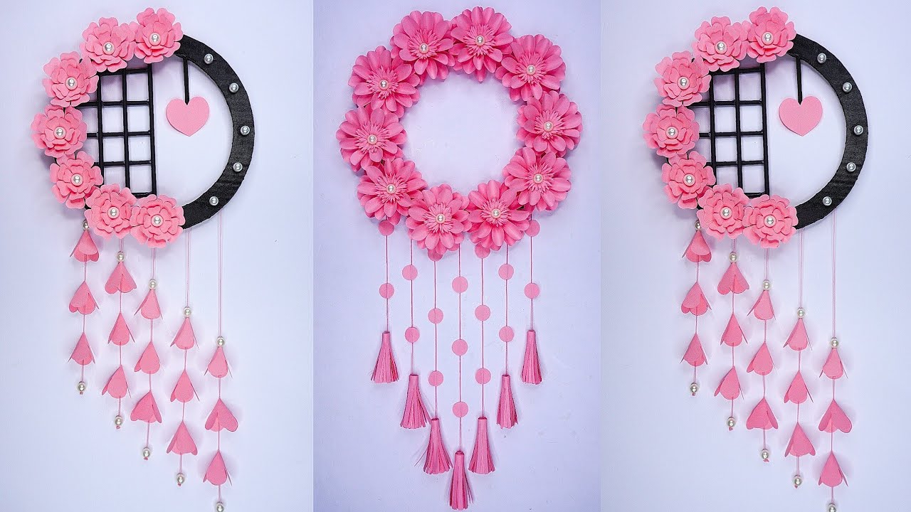 Wall Hanging Craft Ideas DIY Wall Decoration Flower Wall Hanging