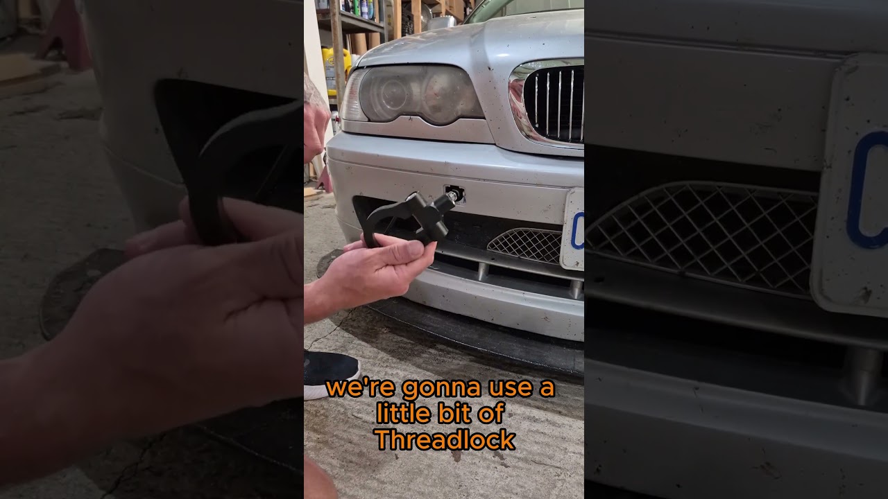 Установка буксировочного крюка на BMW!! 