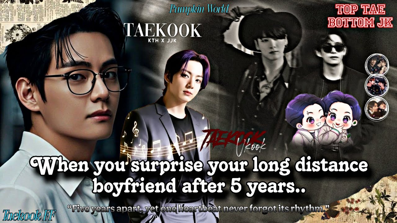 ||Taekook|| When you surprised your long distance boyfriend after 5 years...{Onshot}