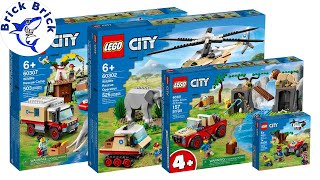 LEGO City Compilation Wildlife Rescue 2021 Sets - Speed Build Review