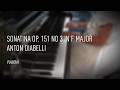 Anton Diabelli – Sonatina in F major, Op. 151 No. 3 | Free Sheet Piano
