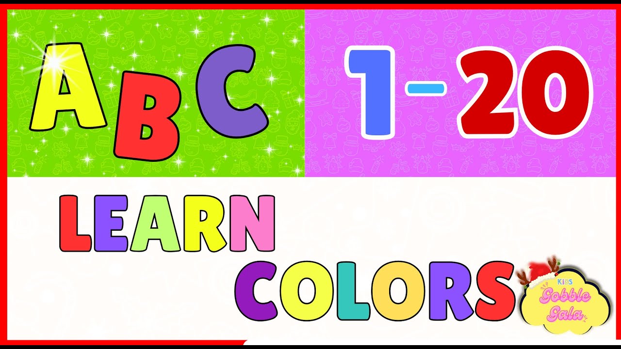 Abc 123 Code Color Learn ABC,123, Colors, Animal Sound @kidsGobbleGala # ...