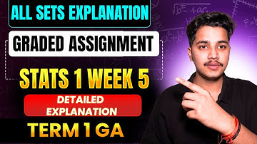 Stats 1 Week 5 Graded Assignment Detailed Solutions | IIT Madras bs degree