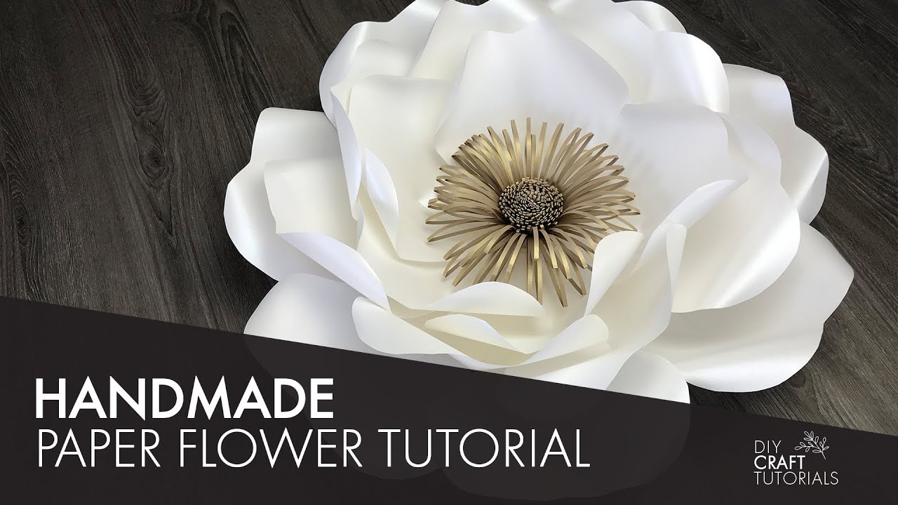 DIY Paper Flower Wall Décor - Flower Craft Ideas