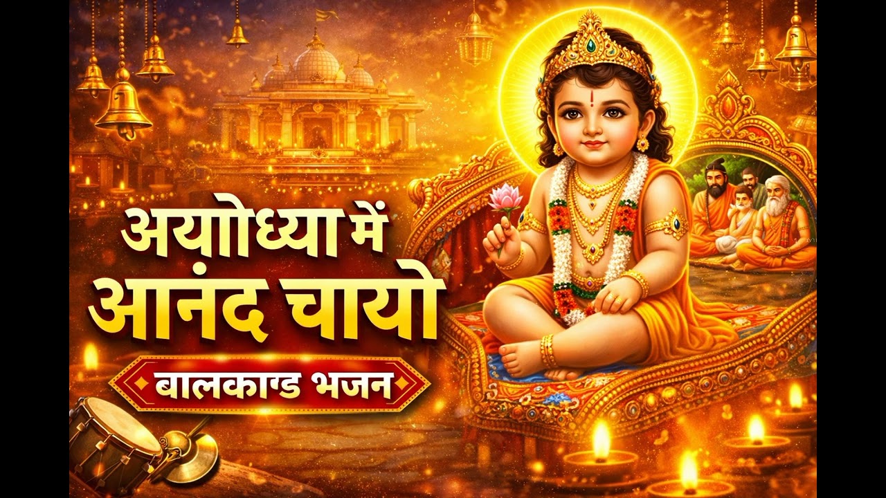 बालकाण्ड भजन 🙏 | अयोध्या में आनंद छायो | Ramayan Bal Kand Bhajan | Ram Lalla Song