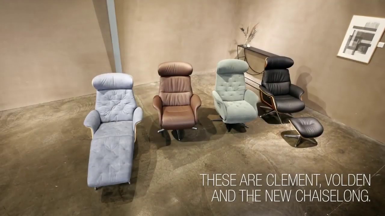 Flexlux CLEMENT and VOLDEN Chaiselong relax chair | Relax fotel - YouTube