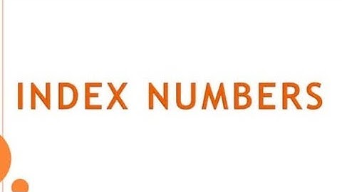 Index Number Introduction and Types of Index Number in Urdu