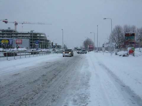 Purley Way Blocked By Snow