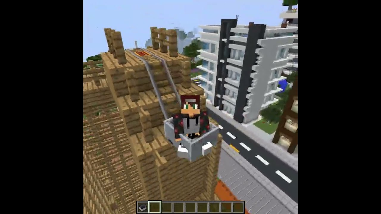 I Built Craziest Minecraft ROLLER COASTER! Minecraft 